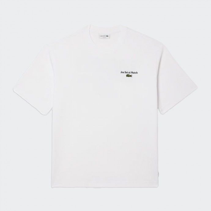 T-shirt Loose fit com estampa nas costas Lacoste