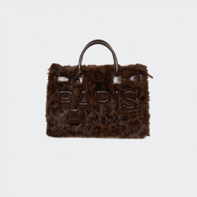 Bolso bandolera Rue Madam Leopard Fur