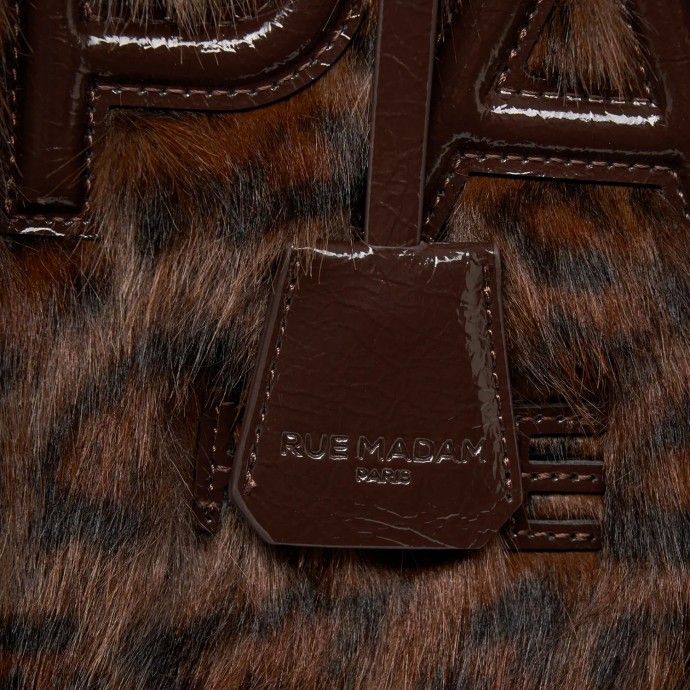 Bolso bandolera Rue Madam Leopard Fur