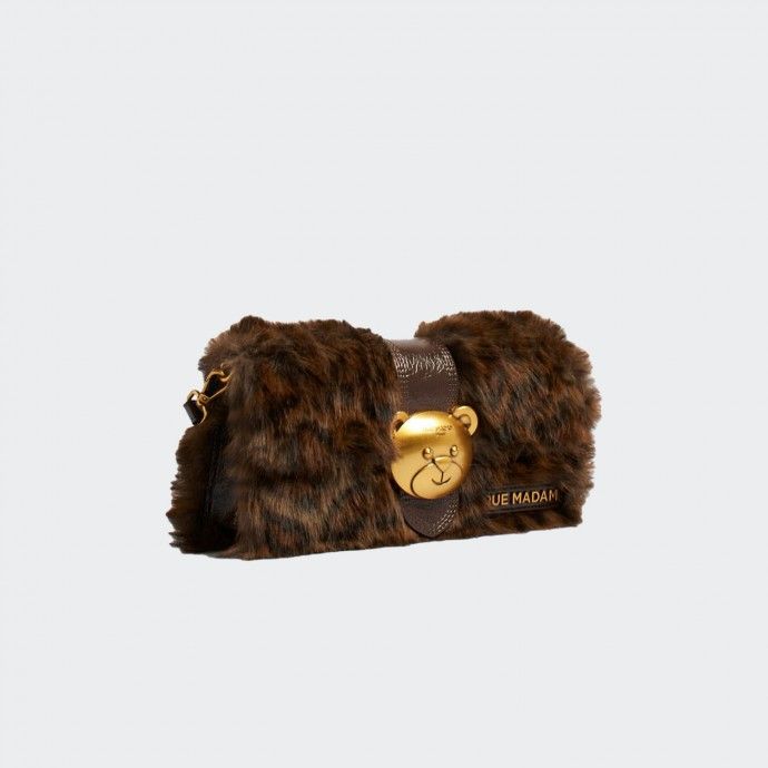 Mala de Ombro Rue Madam Teddy Fur
