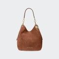 Bolso de hombro grande de ante Lillie de Michael Kors