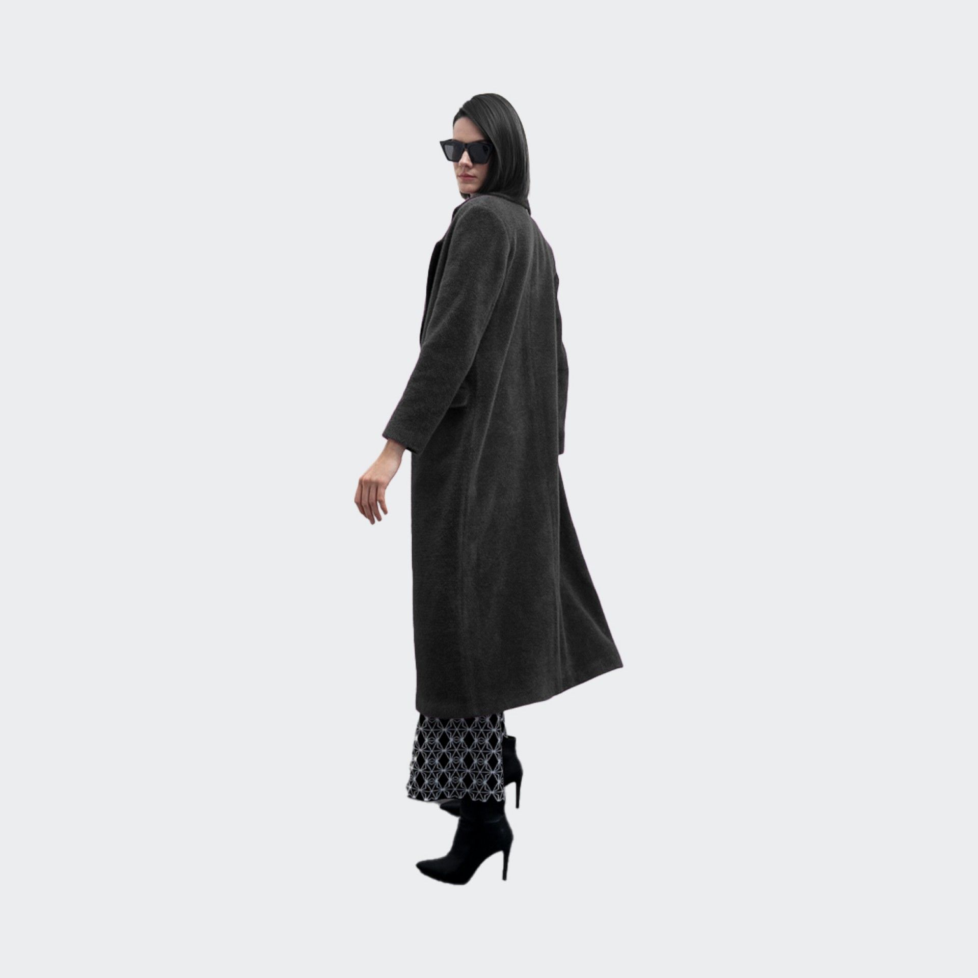 Abrigo largo de lana Goa Goa