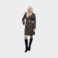 Casaco Trench Coat com Padro Leopardo Goa Goa