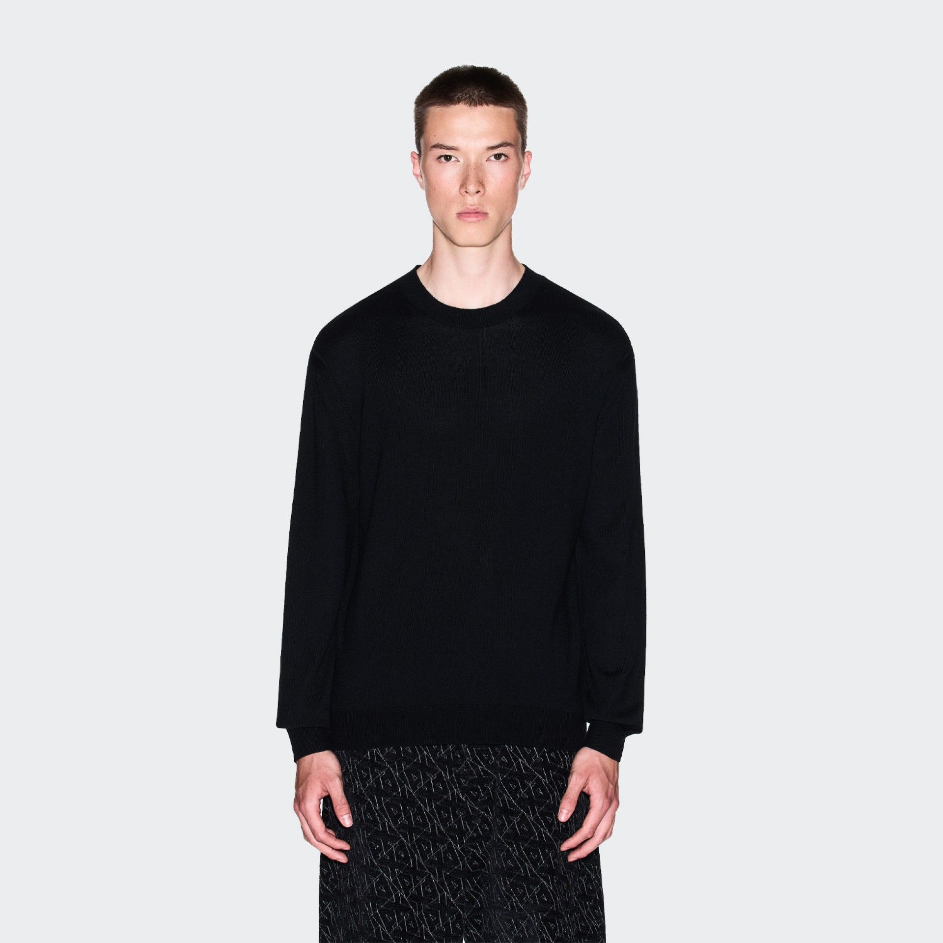 Armani Exchange Round Neck Knit Sweater