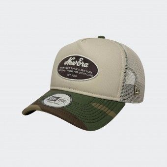 Gorra New Era con parche ovalado y camuflaje