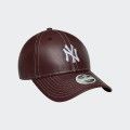Casquette New Era New York Yankees MLB Topstitch Cuir synthtique