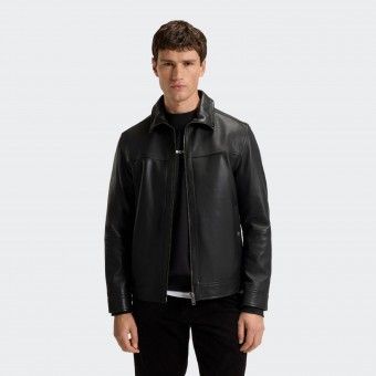 Manteau en cuir Boss