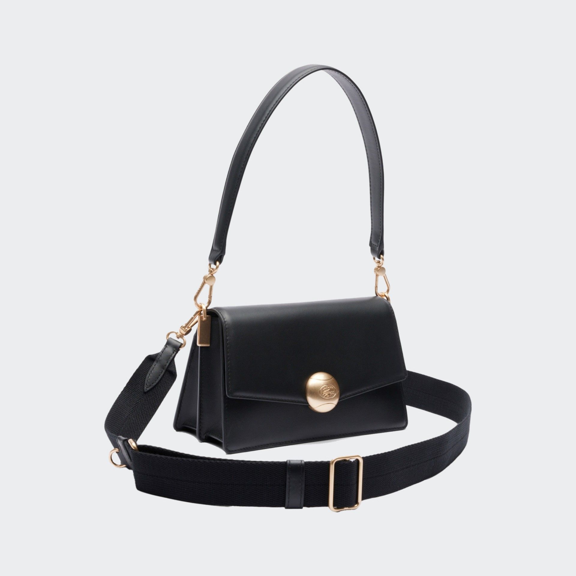 Lacoste Tennis Bliss Leather Flap Bag