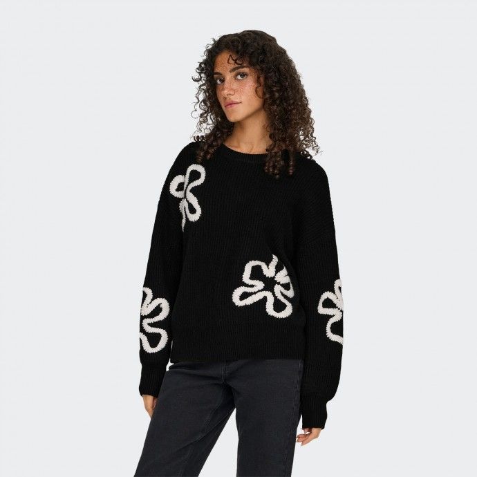 Suter de punto floral nicamente
