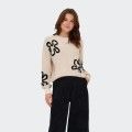 Suter de punto floral nicamente