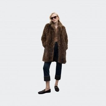 Manteau en fausse fourrure  imprim animal Goa Goa