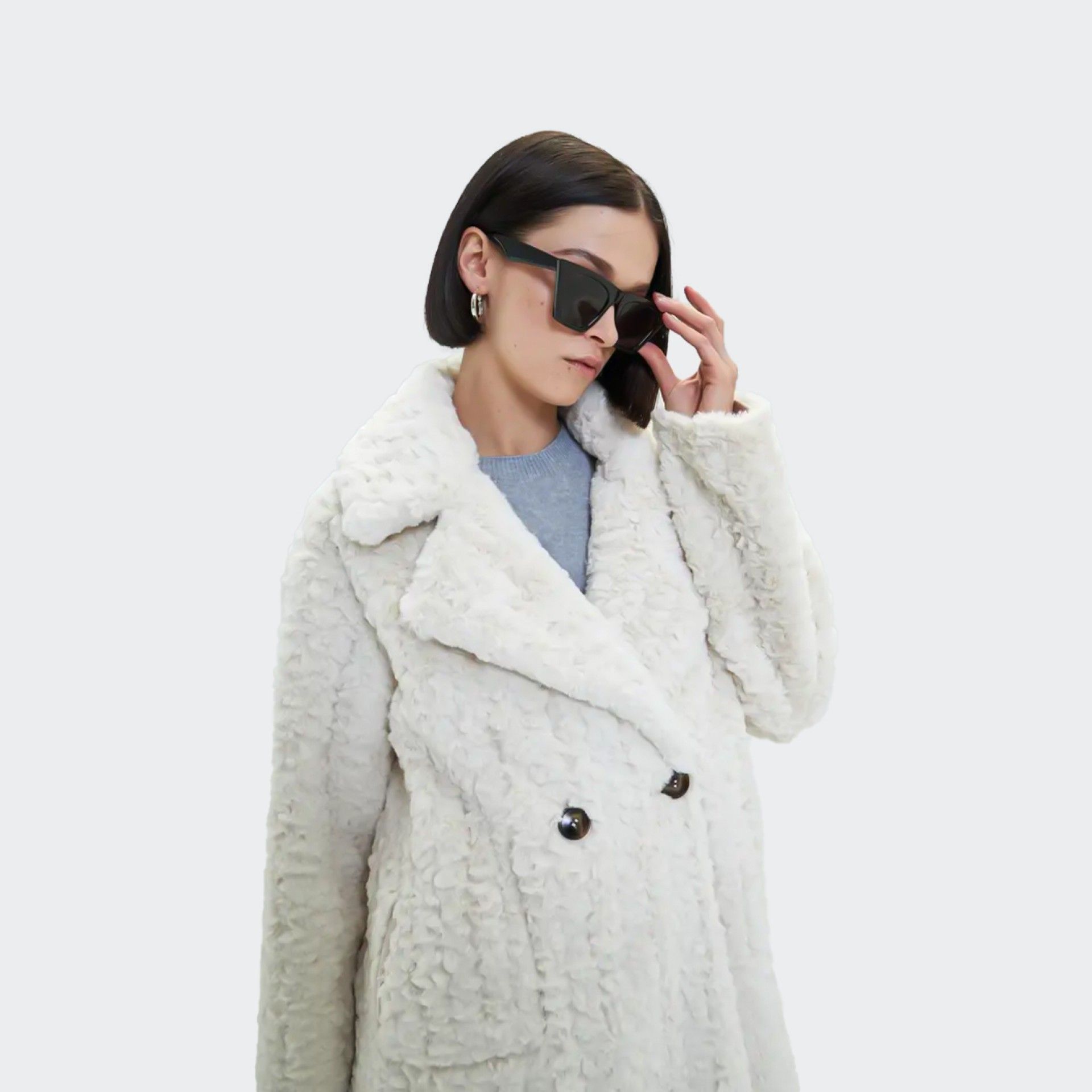 Manteau long en peluche Goa Goa