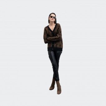Cardigan imprim animalier Goa Goa