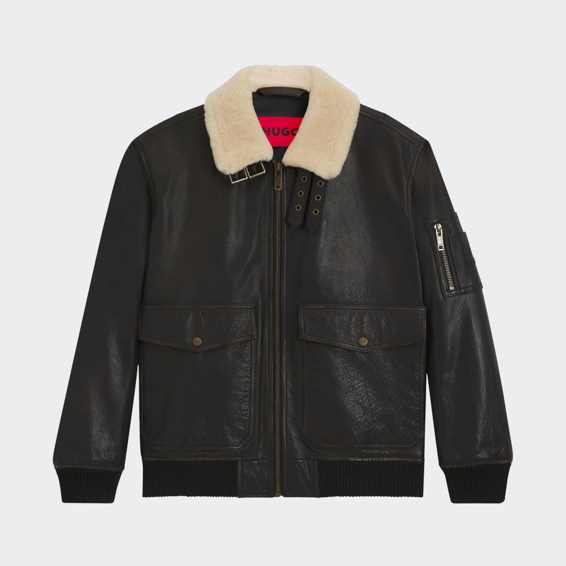 Chaqueta de piel Hugo