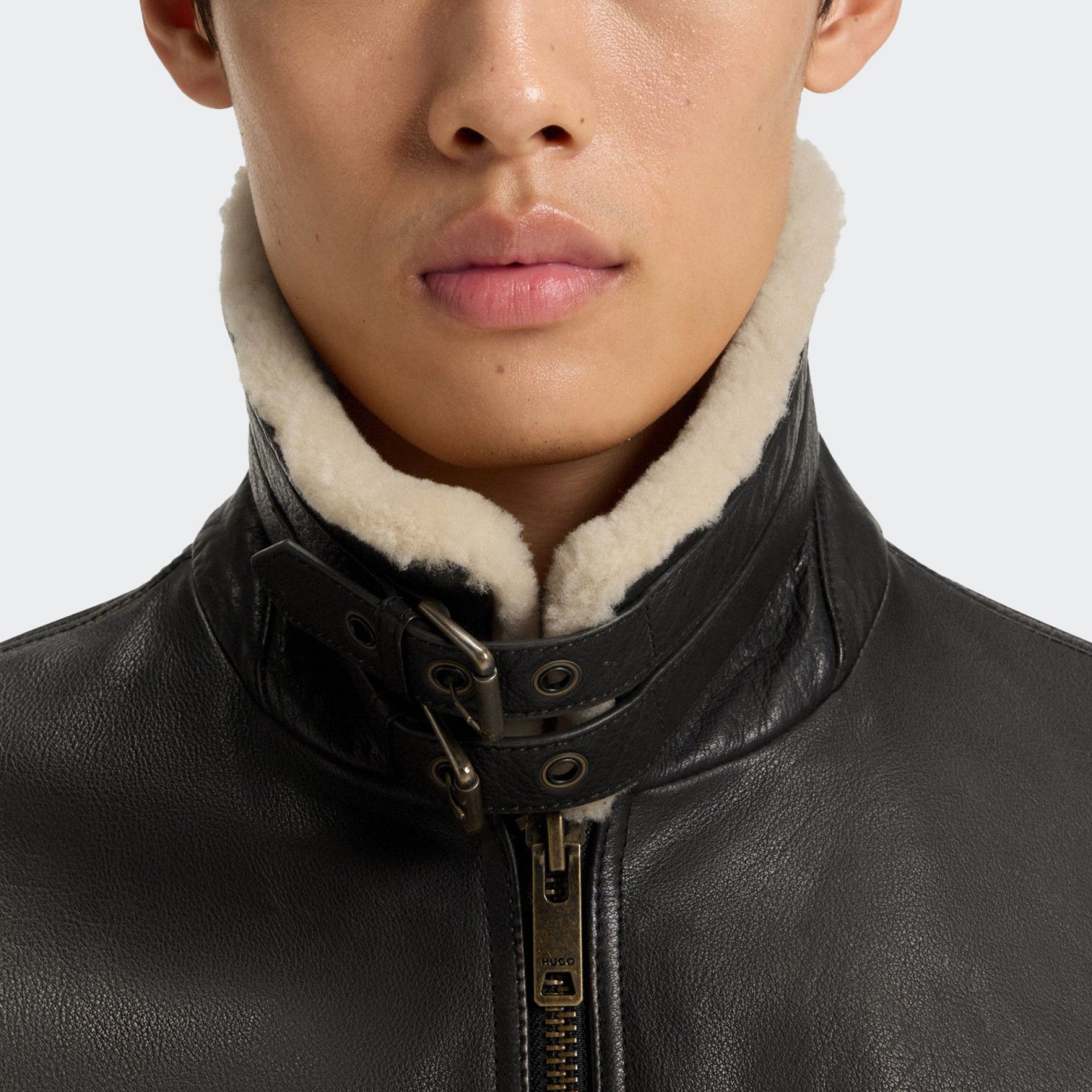 Chaqueta de piel Hugo