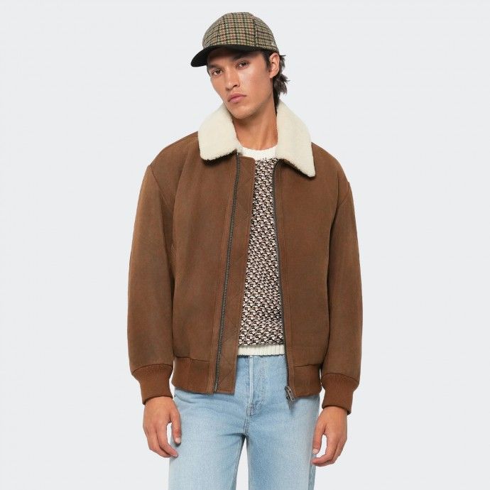 Veste en cuir Boss