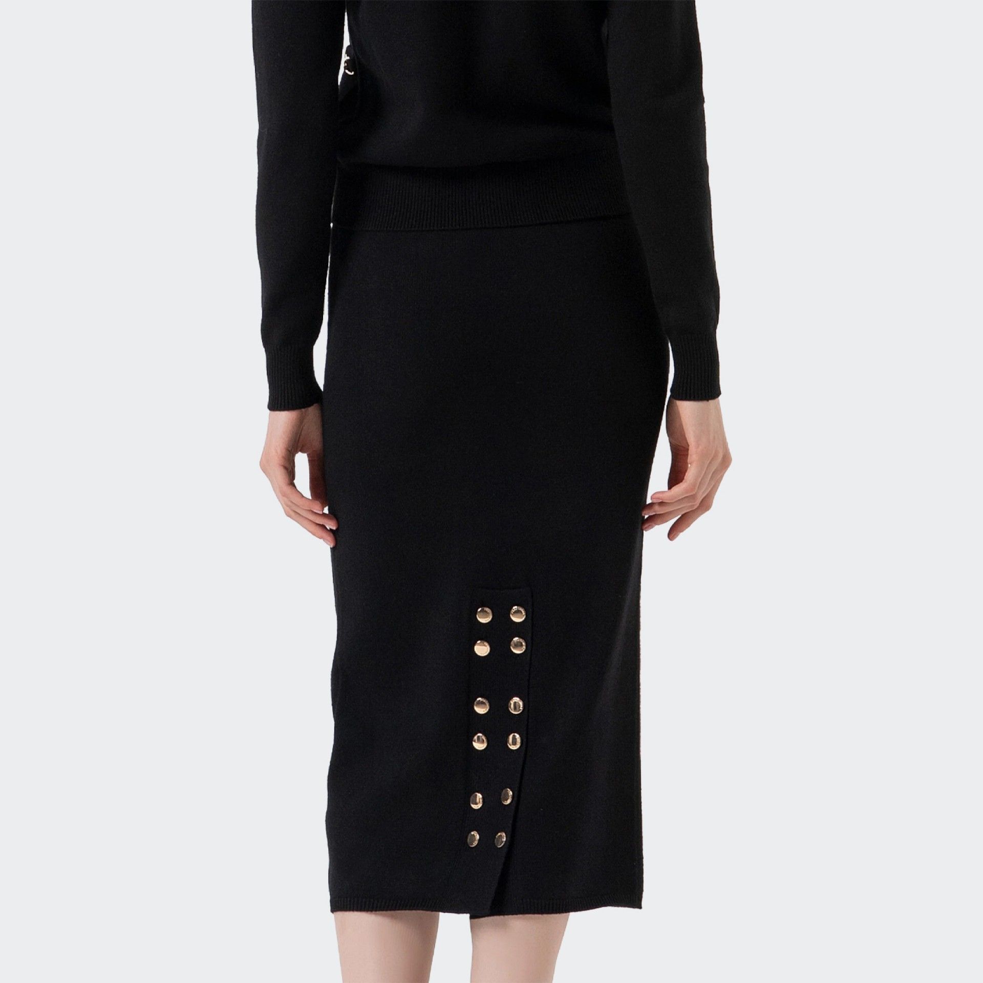 Jupe Midi Slim Fit en Maille Fracomina