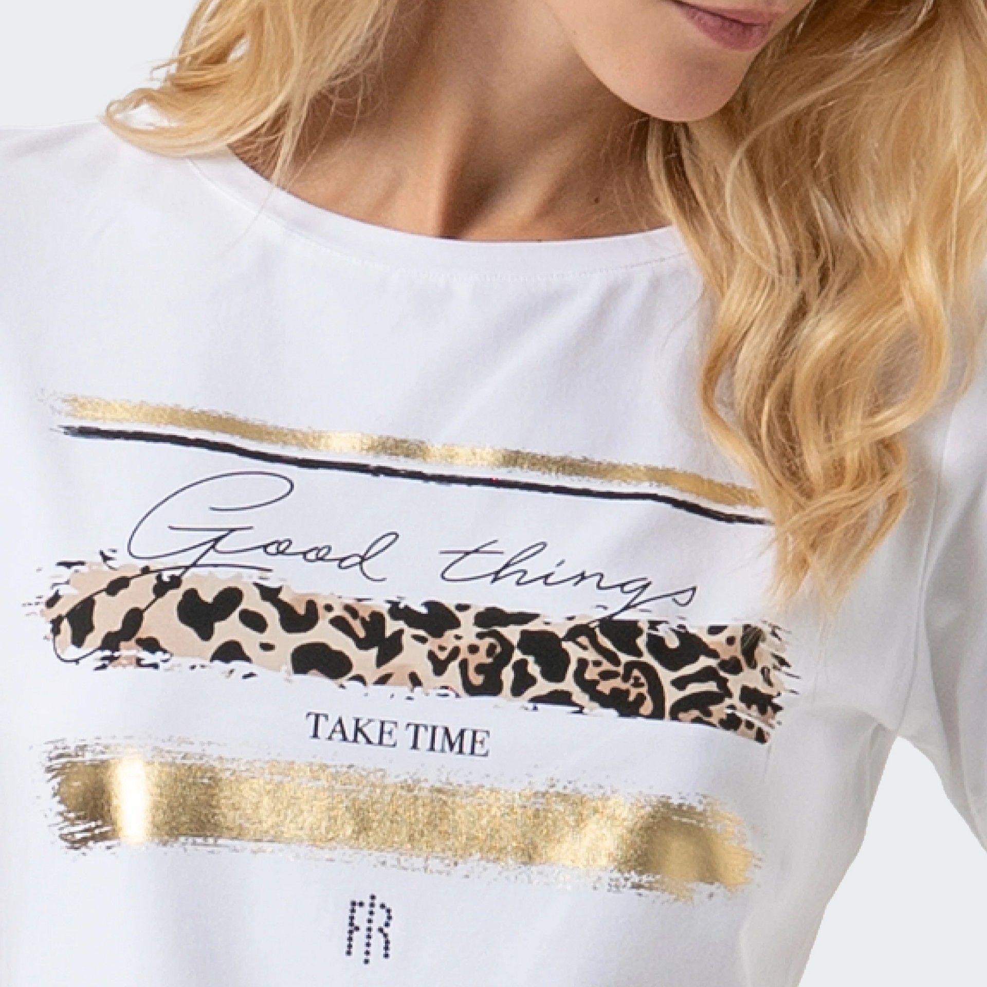 T-shirt en Jersey de Coton Coupe Classique Fracomina