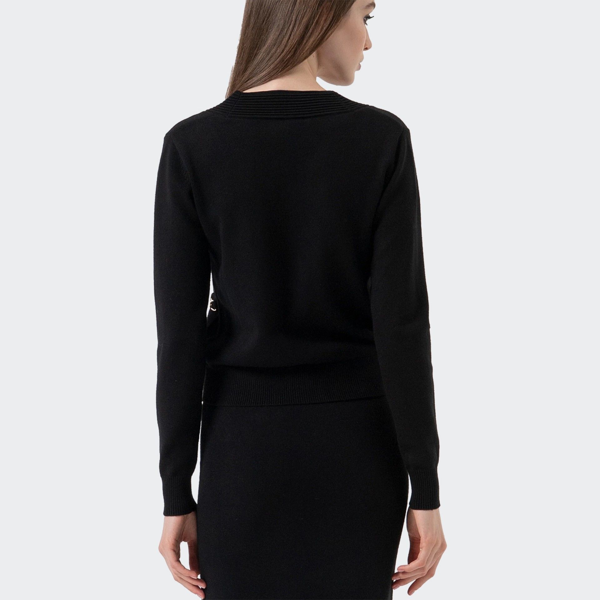 Fracomina Regular Fit Double-Breasted Knitted Cardigan