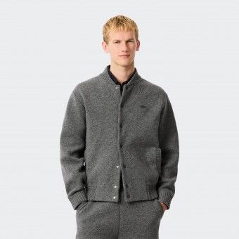 Blouson bomber en laine Lacoste