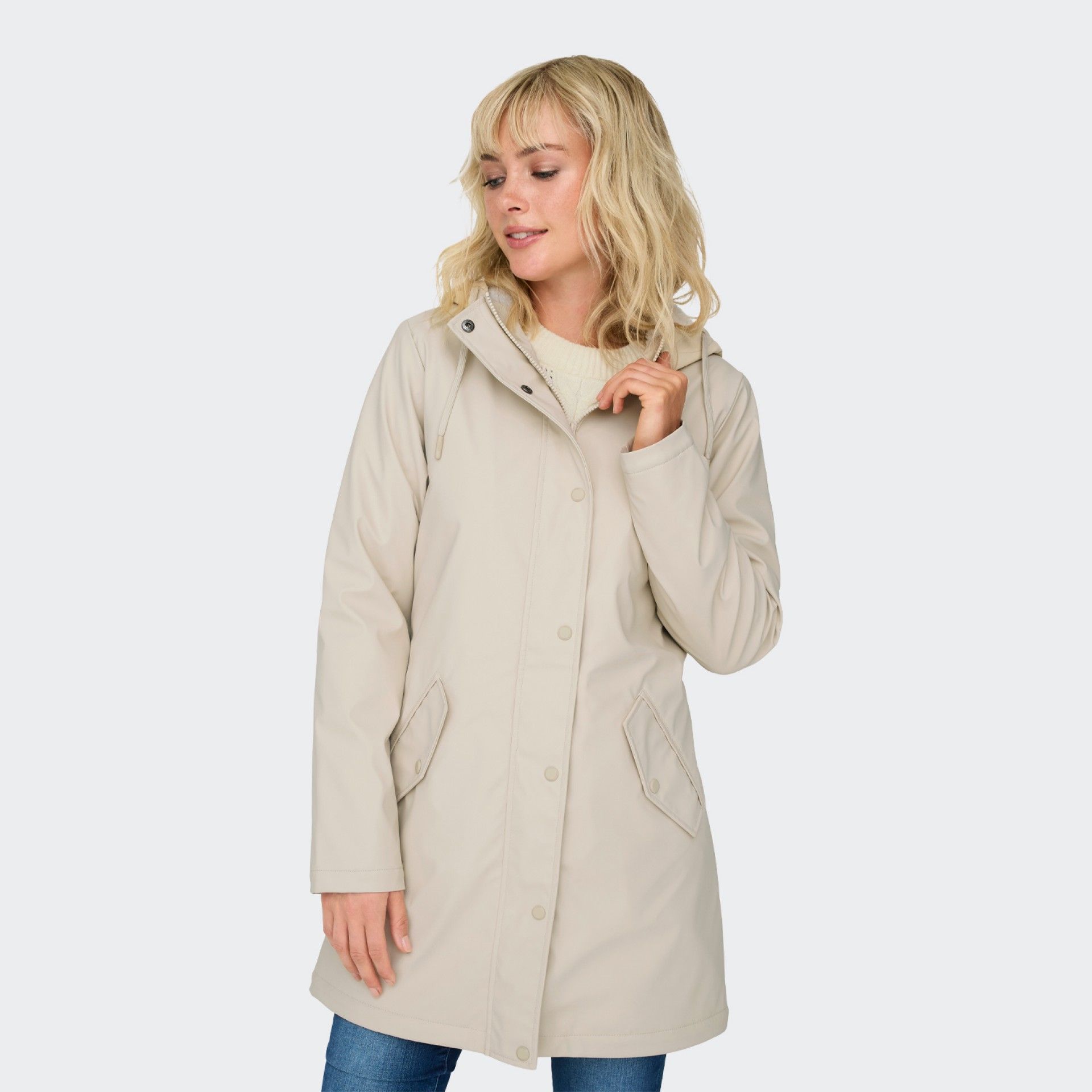 Parka ONLSALLY Only Beige