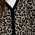 Cardigan en maille imprim animalier Only