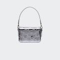 Sac  bandoulire Lacoste gris mtallis
