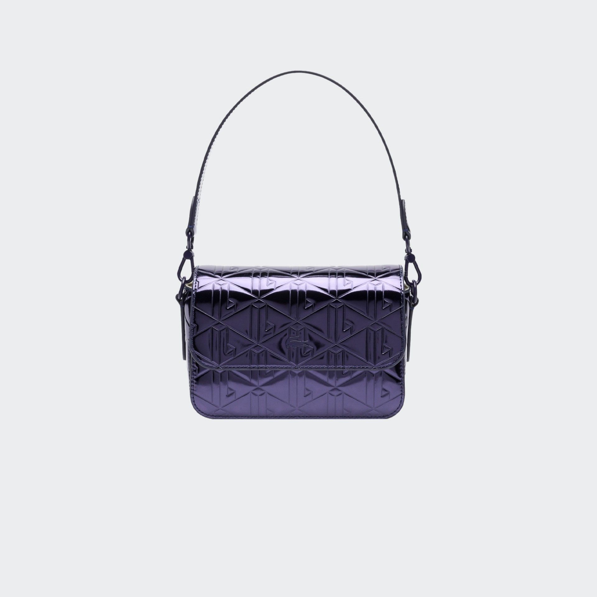 Sac à bandoulière métallisé violet Lacoste