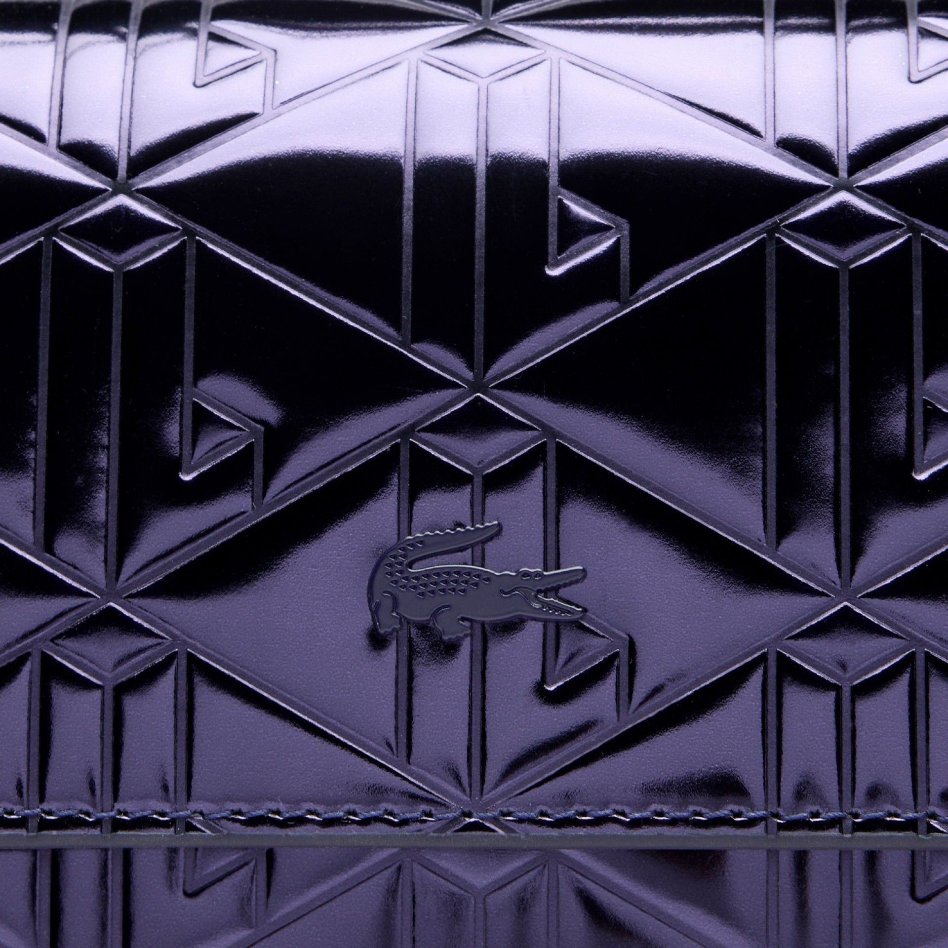 Sac à bandoulière métallisé violet Lacoste