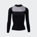 Camiseta acanalada Goa Goa con encaje de tul Camiseta acanalada Goa Goa con encaje de tul