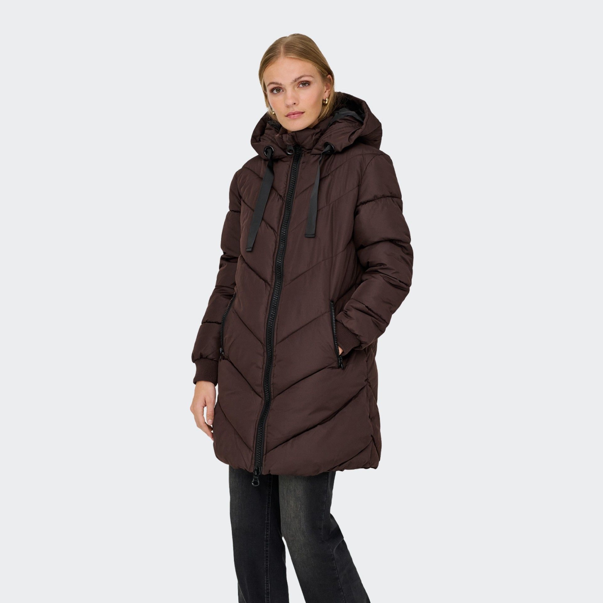 Chaqueta acolchada larga JDY