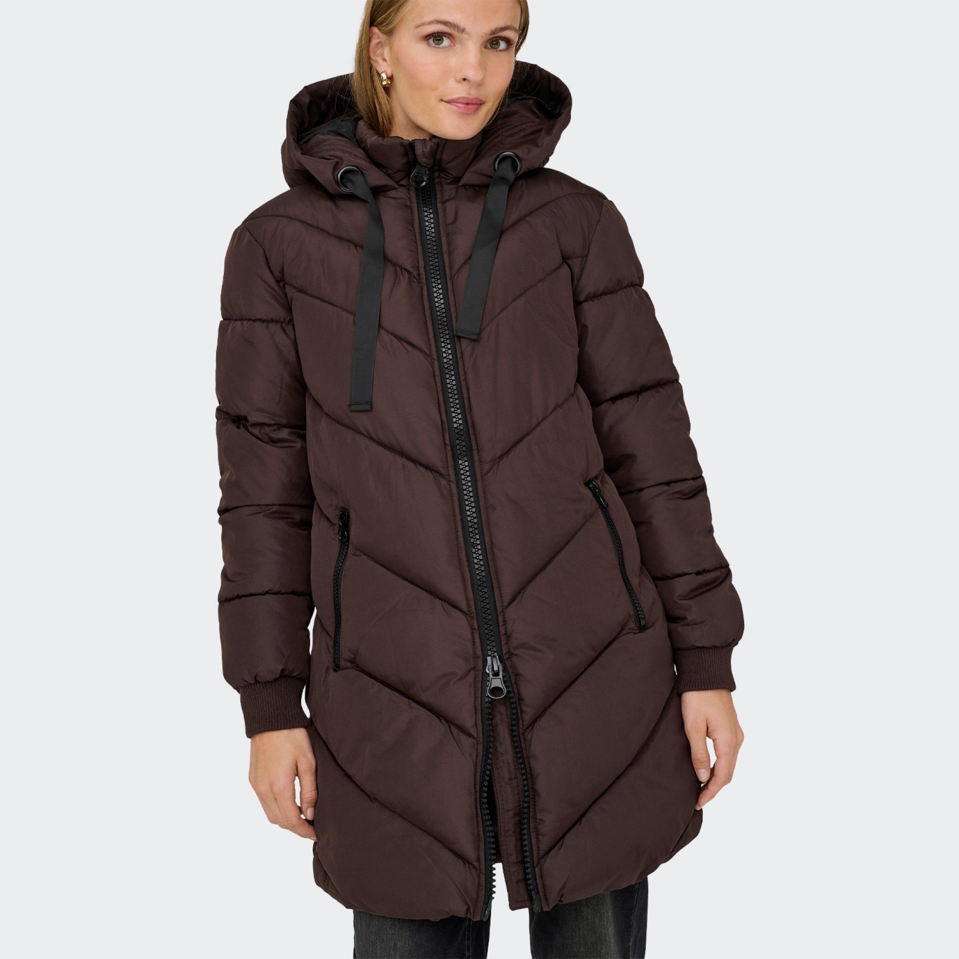 Chaqueta acolchada larga JDY