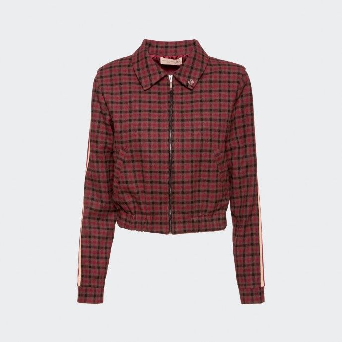 BSB Plaid Cropped Jacket