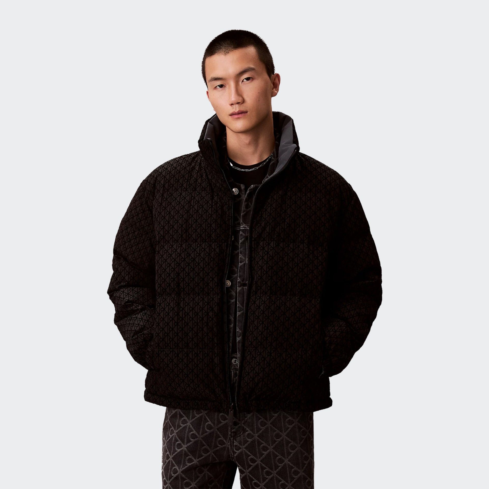 Blusão Acolchoado Reversível Calvin Klein