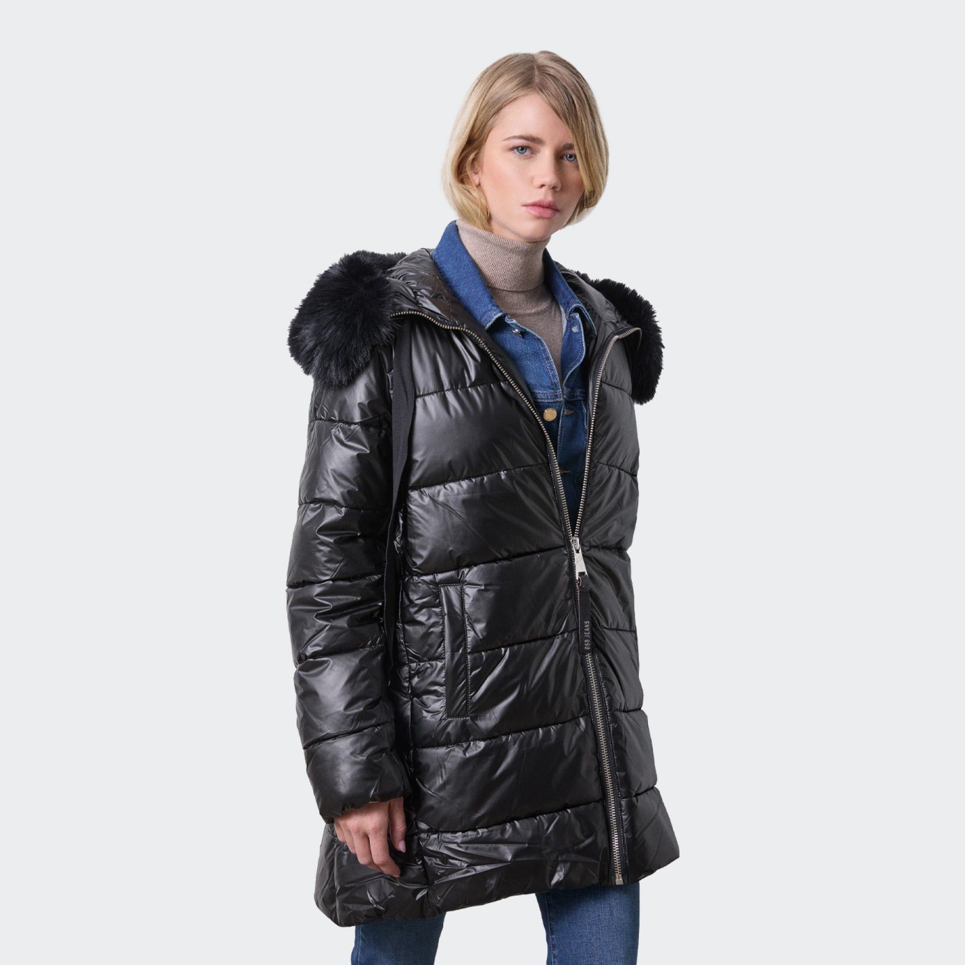 Chaqueta acolchada larga BSB