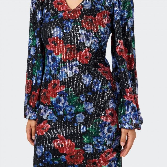 Vestido Com Lantejoulas YAS