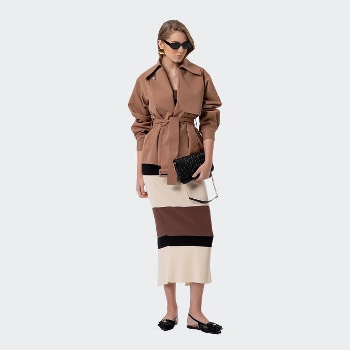 Casaco Trench Coat Oversize Fracomina