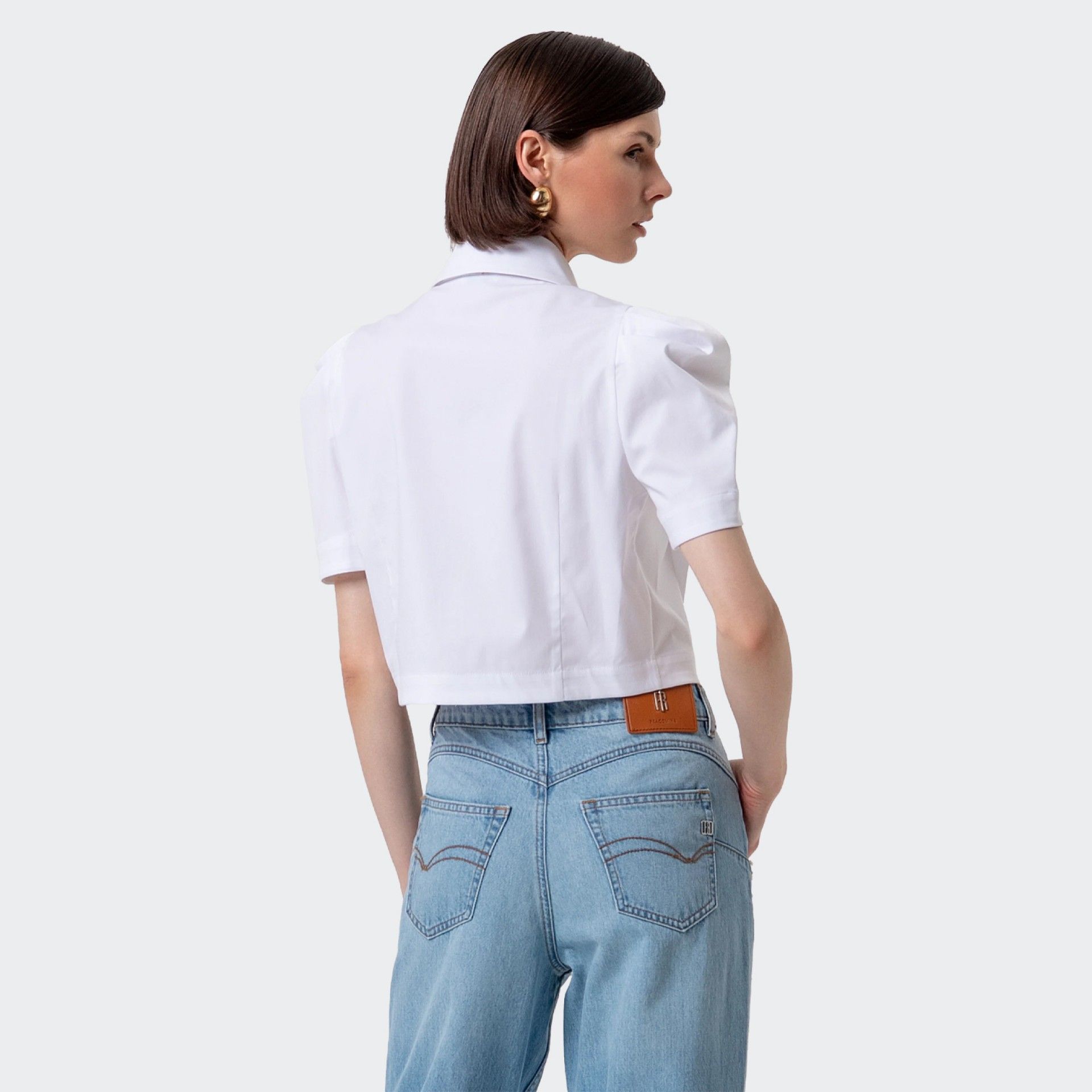 Fracomina Cropped Shirt