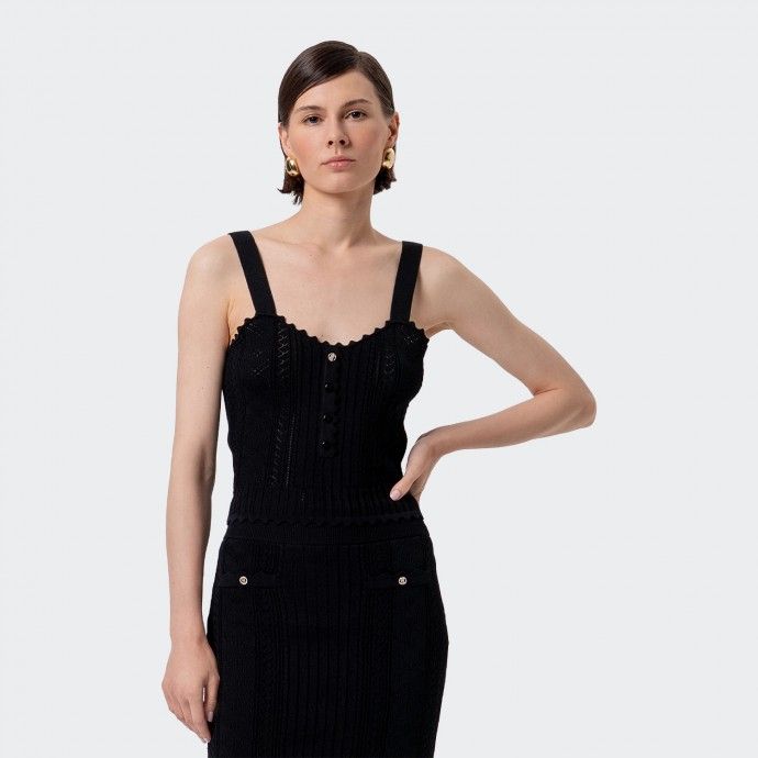 Fracomina Mesh Tank Top