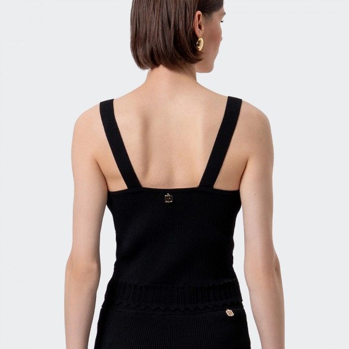 Haut � bretelles en maille Fracomina