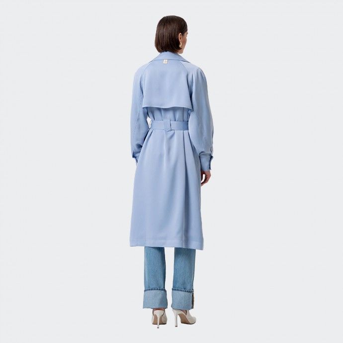 Trench Coat Fracomina em Cetim