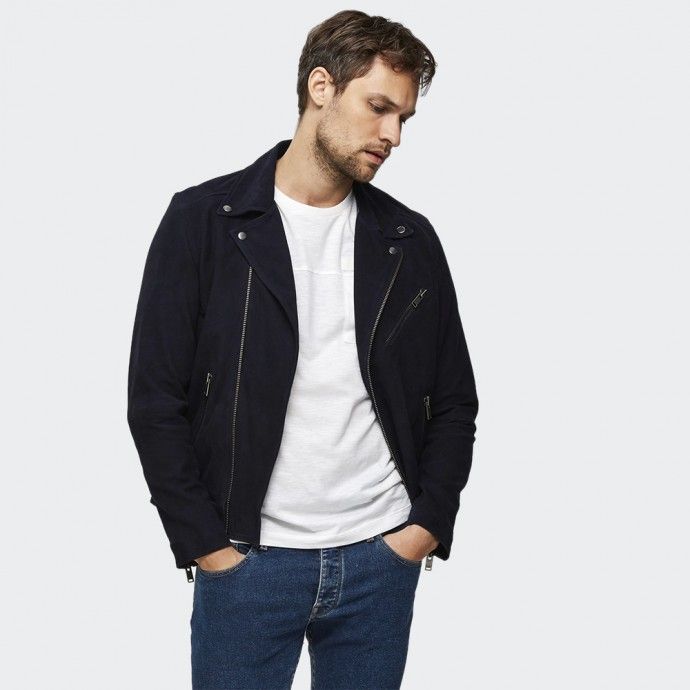 Selected Homme Suede Biker Jacket