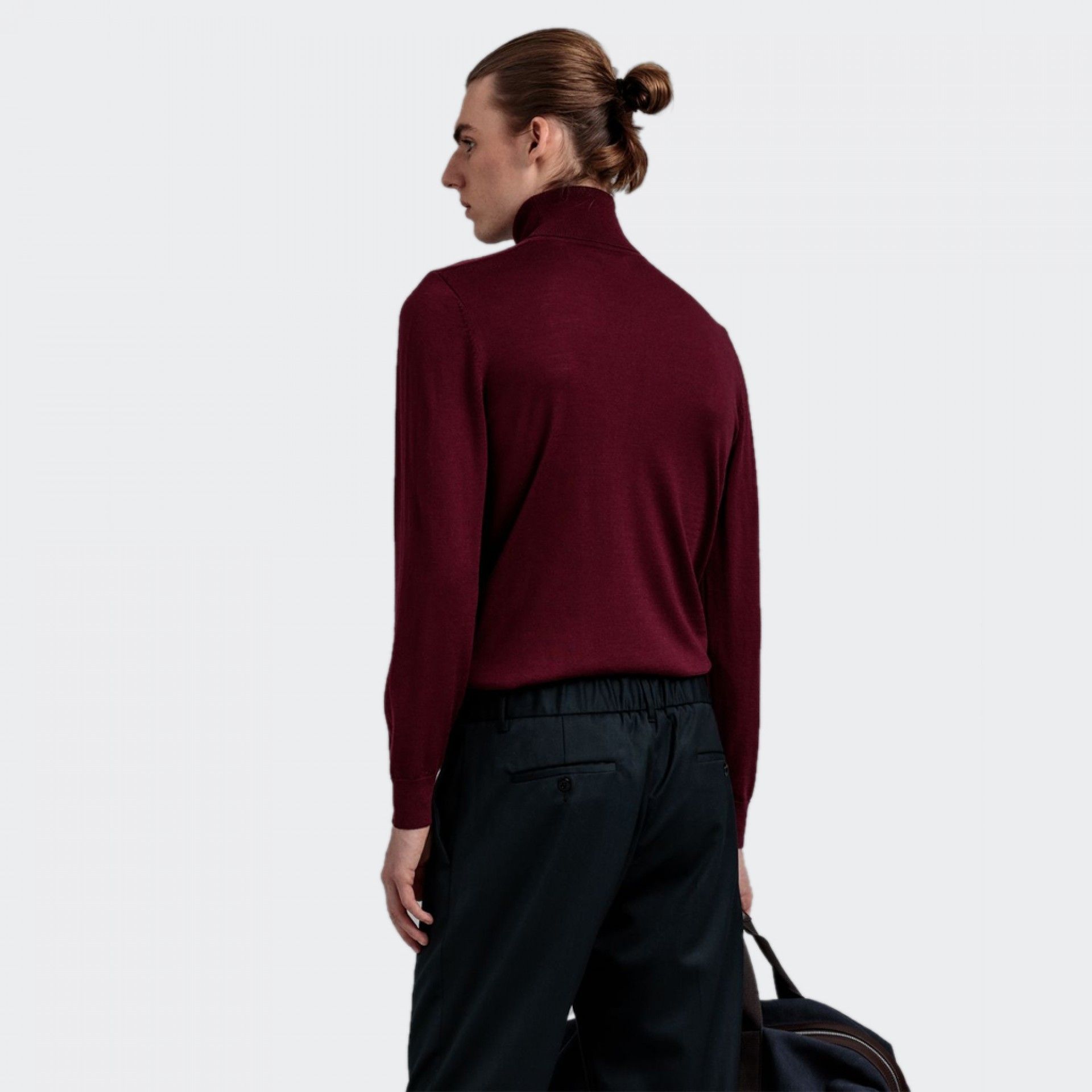 Suéter de cuello alto de lana merino extrafina de Gant