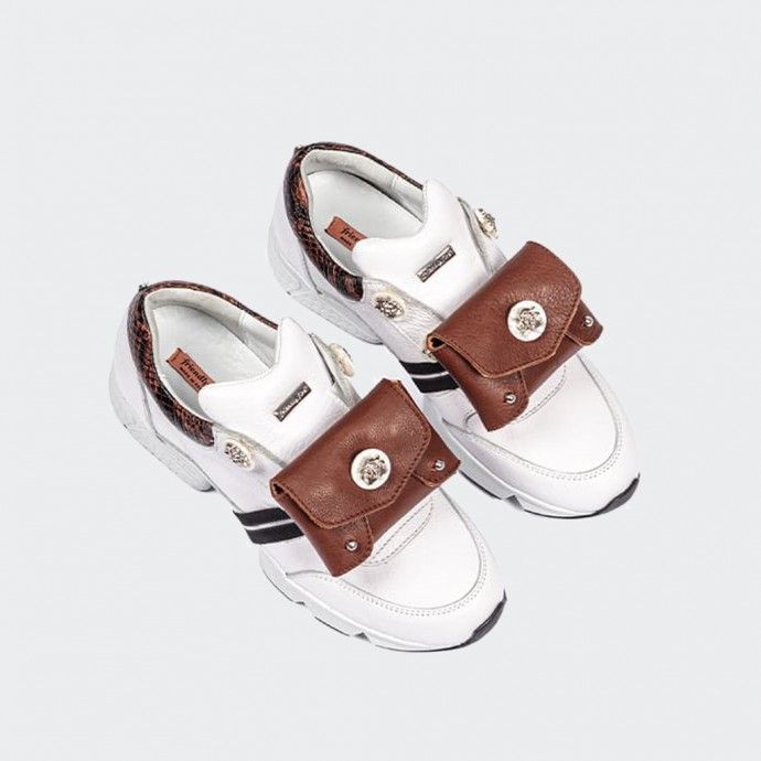 Friendly Fire Alexa trainers with snake details