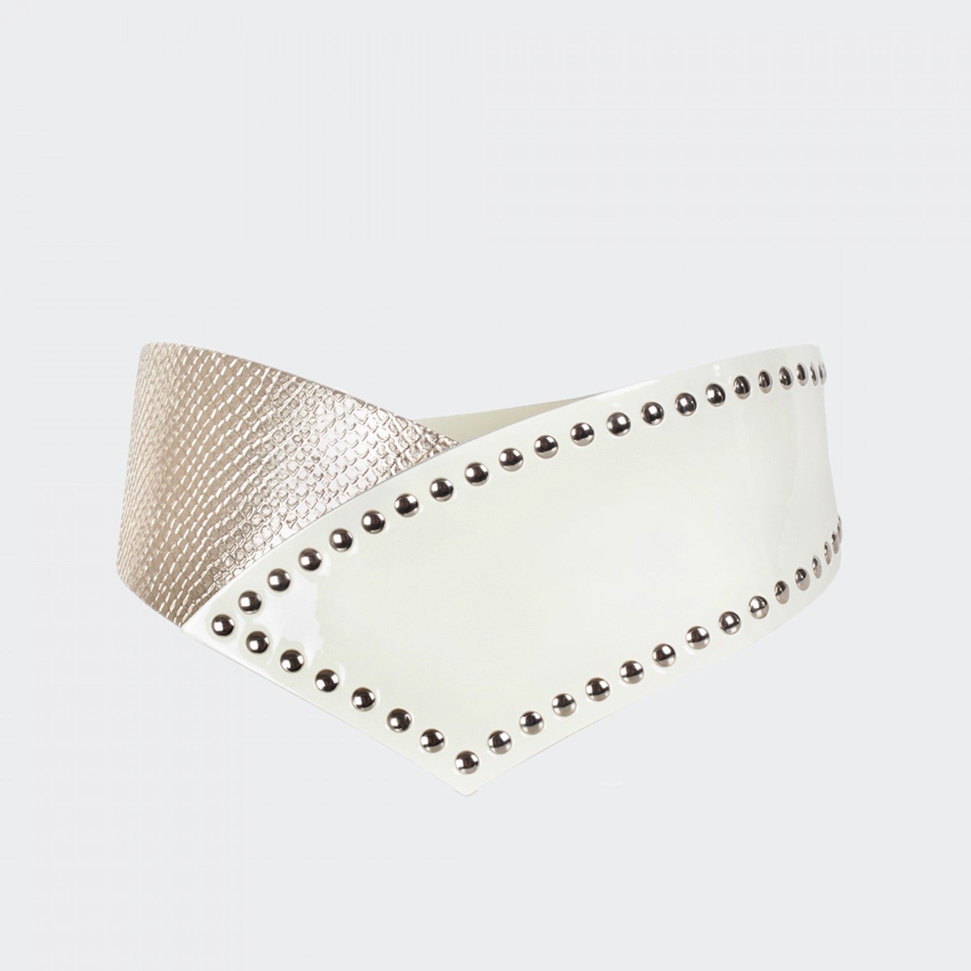 Python-effect belt with studs Aniye By Text