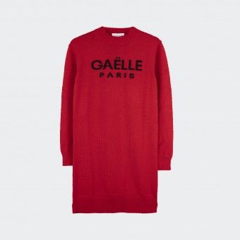 Knitted dress with Gaëlle Paris logo Knitted dress with Gaëlle Paris logo