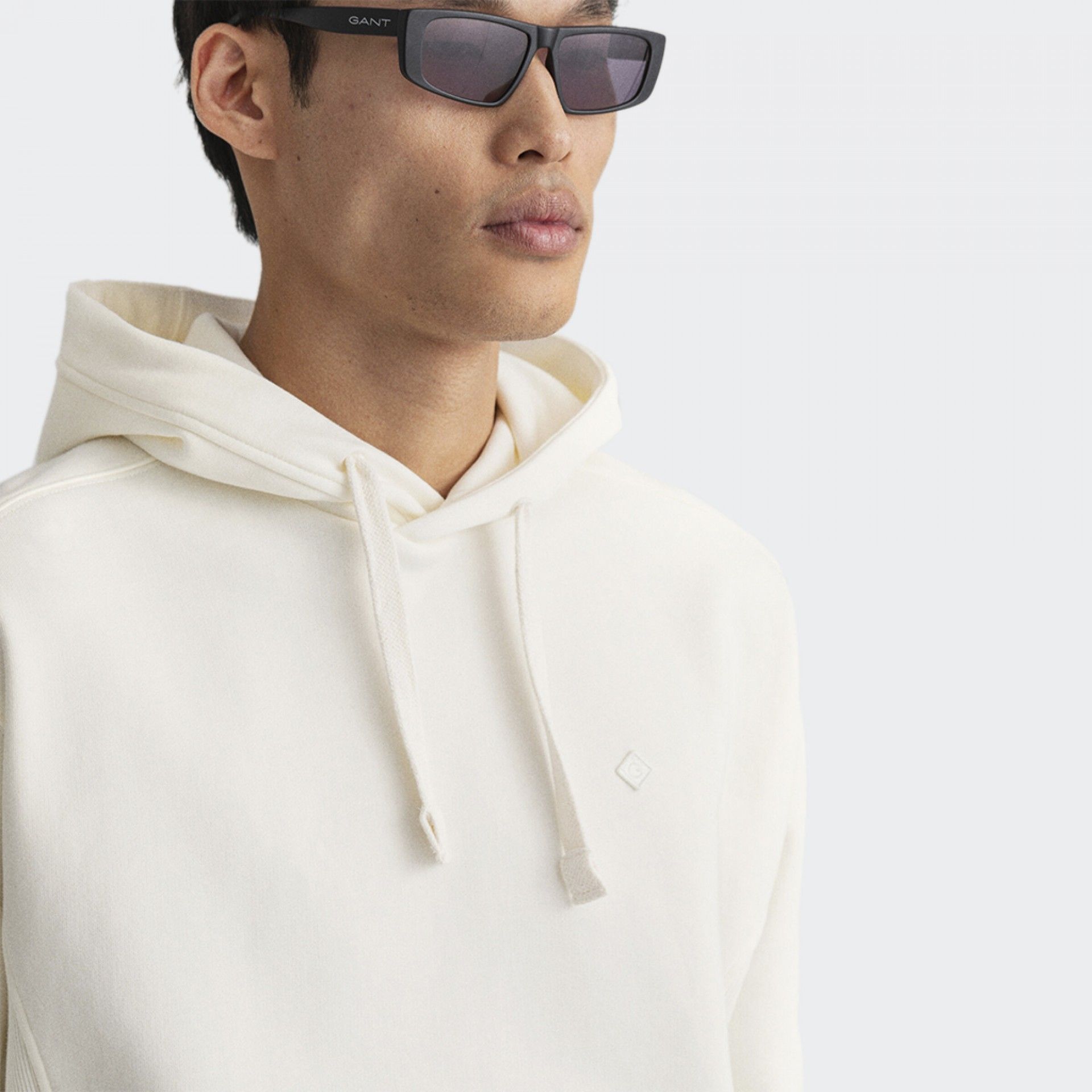 Sudadera Blanca con Capucha Icon G Essential Sweat de Gant