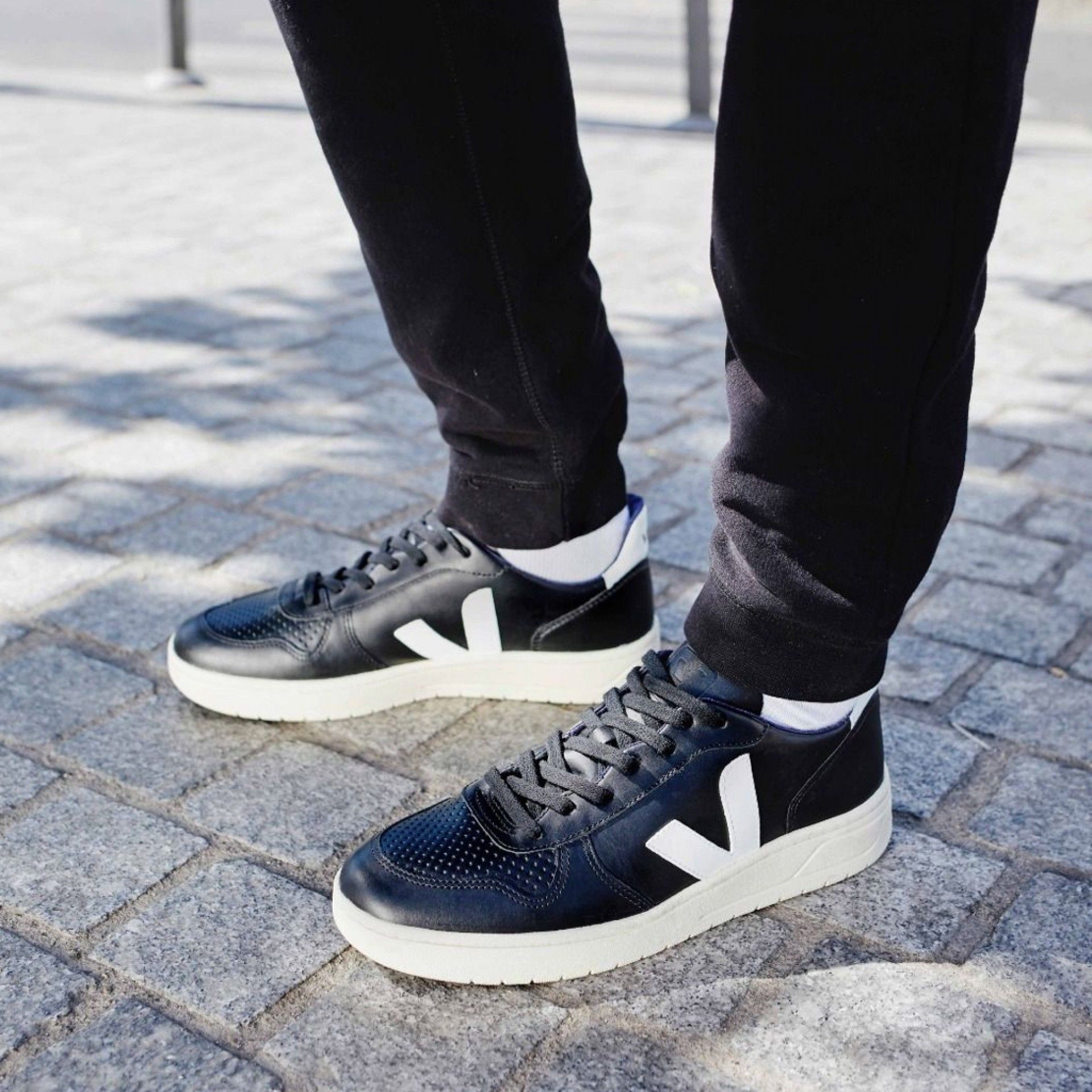 Veja V-10 Leather Sneakers