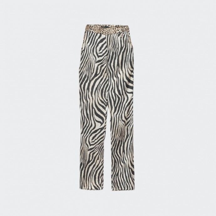 Pantalones palazzo con estampado de cebra Ga�lle Paris