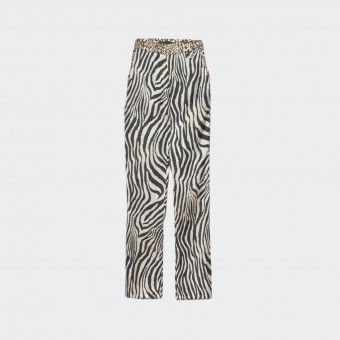 Pantalones palazzo con estampado de cebra Ga�lle Paris